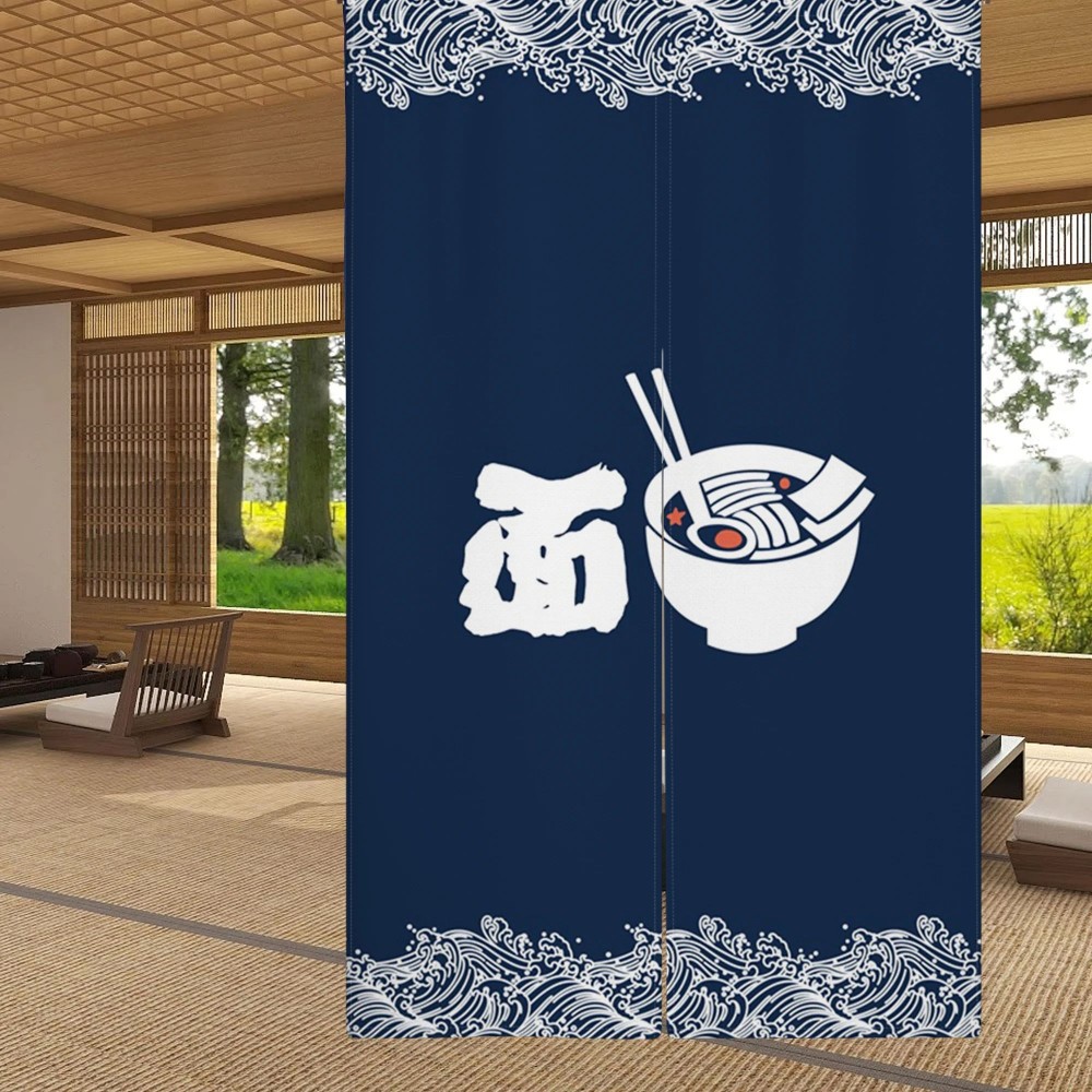Interior Design Youtube - Tenda da porta in lino giapponese