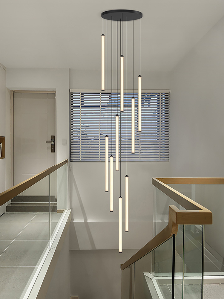 Interior Design Youtube - Lampadario a strisce nordico LED tubo